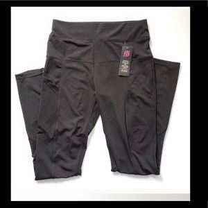 PopFit Full Length Mesh Insert Black XL Leggings